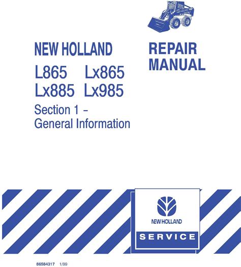 new holland lx865 skid steer service manual|new holland lx865 turbo manual.